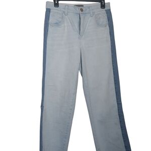 Democracy size 6 "AB" Technology Two-Tone Wide Leg Jeans High Rise Casual Scandi